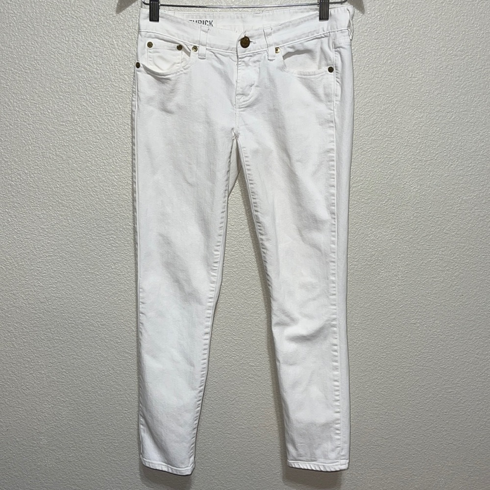 J Crew White Toothpick 26ankle Jeans